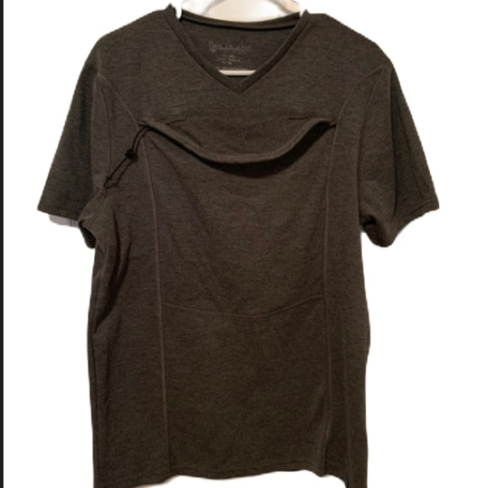 Lalabu Baby Wearing Kangaroo Pouch Soothe Shirt Size M/L